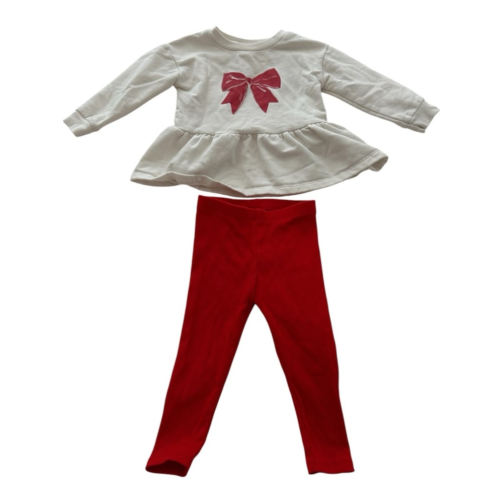 Cat & Jack White and Red Kids Matching Set